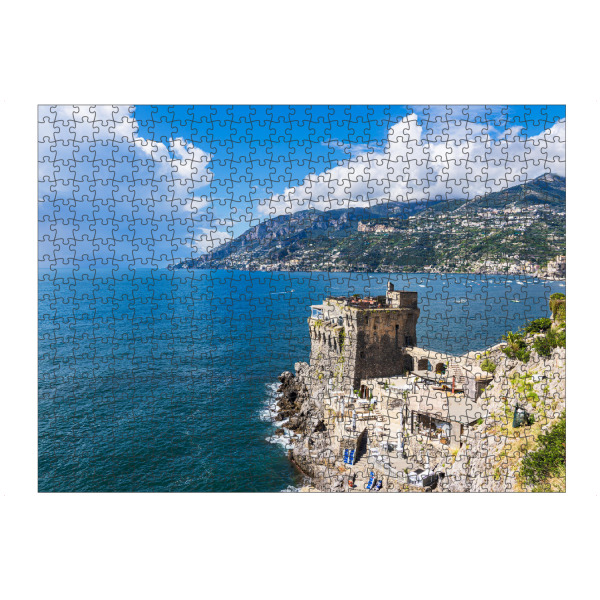 Puzzle Ravensburger "Historischer Wachturm in Maiori" artboxONE - Natur,Reise,Architektur,Reise / Strand und Meer,Reise / Länder