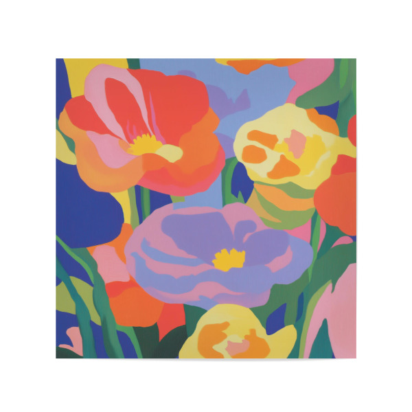 Poster 20x20 cm "Sonnige Blumen Tage" artboxONE - Natur,Floral,Für Kinder
