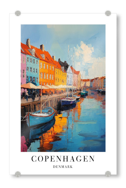 Acrylglasbild "Kopenhagen - Dänemark" artboxONE - Städte,Reise,Architektur,Städte / København