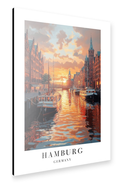 Alu-Dibond "Hamburg - Deutschland" 75x50 cm artboxONE