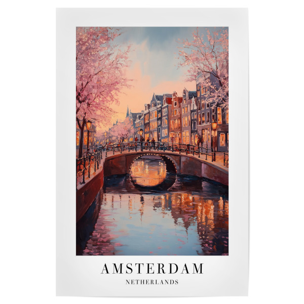 Poster "Amsterdam - Niederlande" artboxONE - Natur,Reise,Architektur,Städte / Amsterdam