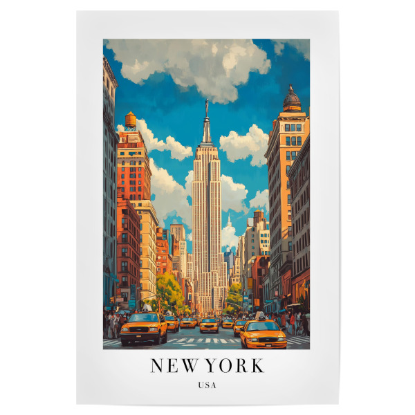 Poster "New York - USA" artboxONE - Städte,Städte / New York,Reise,Architektur