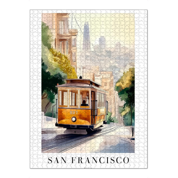 Puzzle Ravensburger "San Francisco city - USA" artboxONE - Städte,Reise,Architektur,Städte / San Francisco