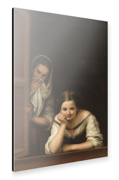 Alu-Dibond "Zwei Frauen am Fenster" 30x20 cm artboxONE