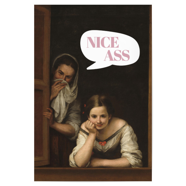 Poster "Nice ass" artboxONE - Typografie,Menschen,Lustig