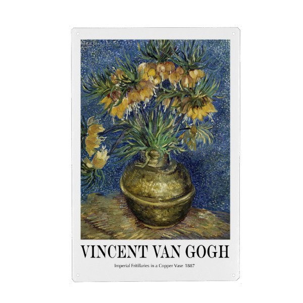 Metall Poster "Vincent van Gogh ww" artboxONE - Floral,Abstrakt