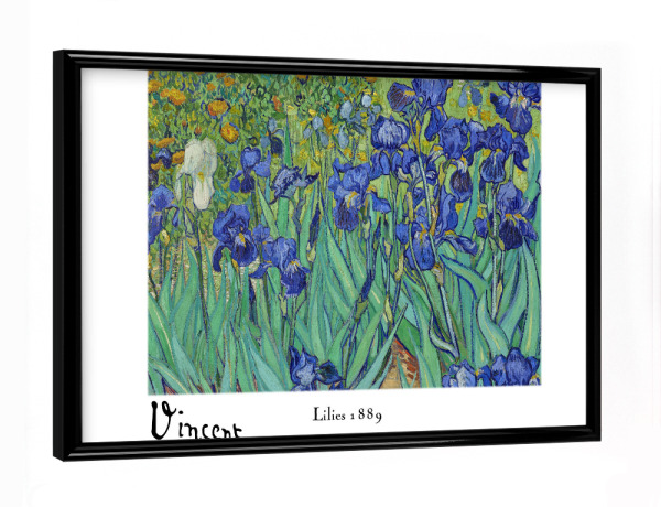 Poster mit schwarzem Rahmen "Vincent van Gogh V" artboxONE - Floral,Abstrakt
