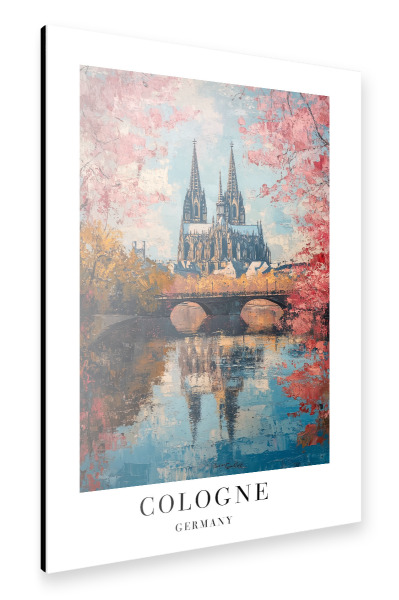Alu-Dibond "Cologne - Germany" 30x20 cm artboxONE