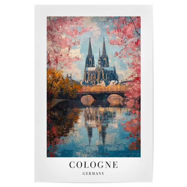 Poster 30x20 cm "Cologne - Germany" artboxONE - Städte,Städte / Köln,Reise,Architektur