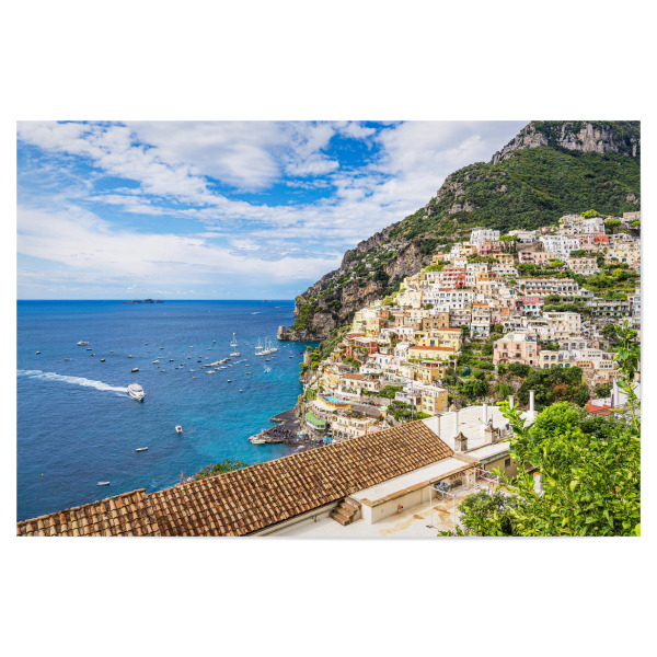 Poster 30x20 cm "Positano an der Mittelmeerküste" artboxONE - Natur,Reise,Architektur,Reise / Strand und Meer,Reise / Länder