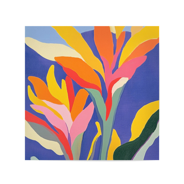 Poster 20x20 cm "Sommer Exotisch Pflanzen" artboxONE - Natur,Floral,Abstrakt