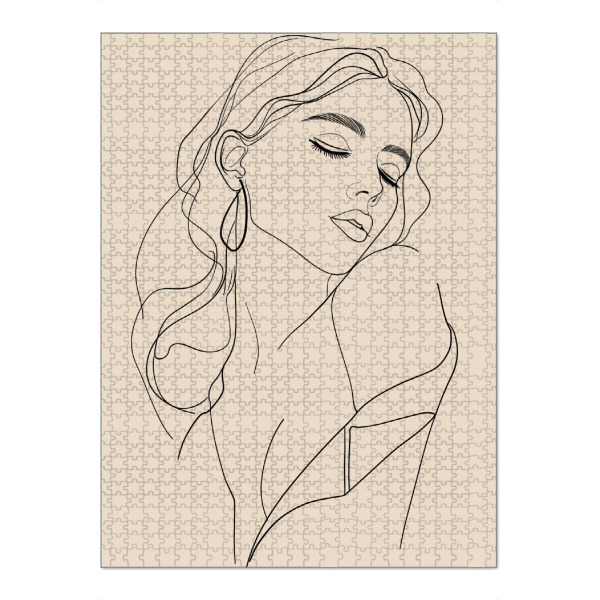 Puzzle Ravensburger "Sinnliche Frauen Zeichnung" artboxONE - Natur,Abstrakt,Menschen