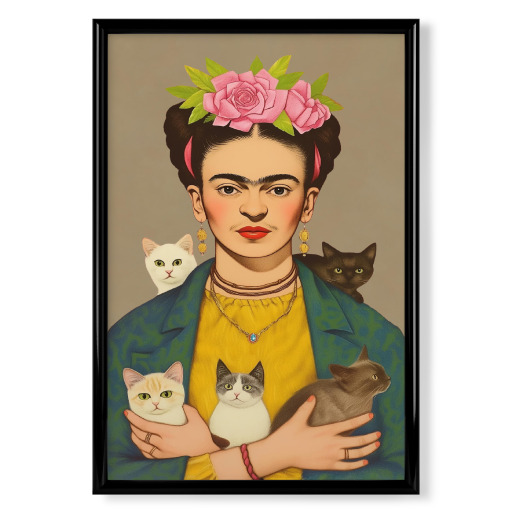 Frida kahlo, kleine Katzen liebe