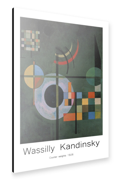 Alu-Dibond "Wassily Kandinsky i" 75x50 cm artboxONE