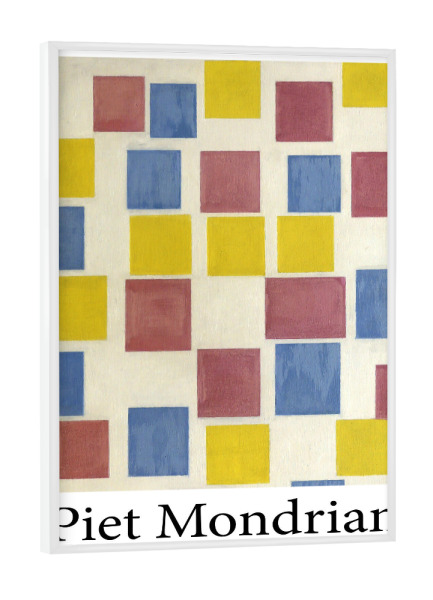 Poster mit weißem Rahmen "Piet Mondrian c" artboxONE - Abstrakt,Geometrie