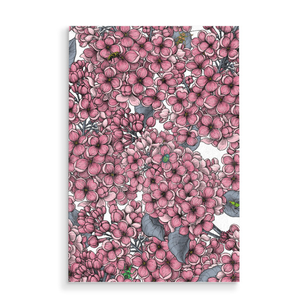 Holzbild "Pink Lila Garten" artboxONE - Floral