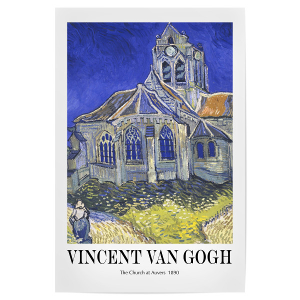 Poster "Van Gogh The Church" artboxONE - Abstrakt,Architektur