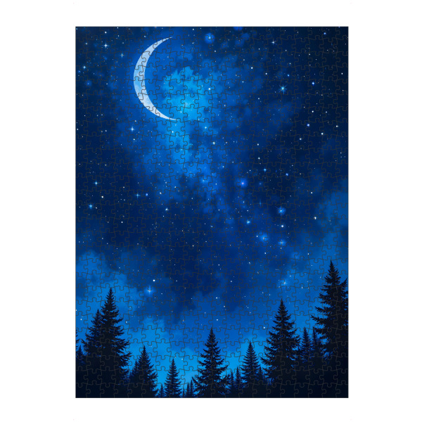 Puzzle Ravensburger "Dunkler Wald, heller Himmel" artboxONE - Natur