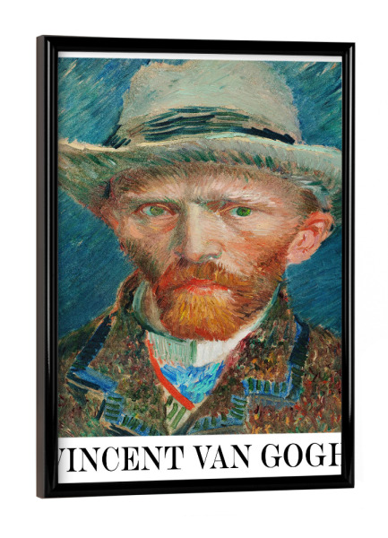 Poster mit schwarzem Rahmen "Vincent van Gogh Porträt" artboxONE - Abstrakt