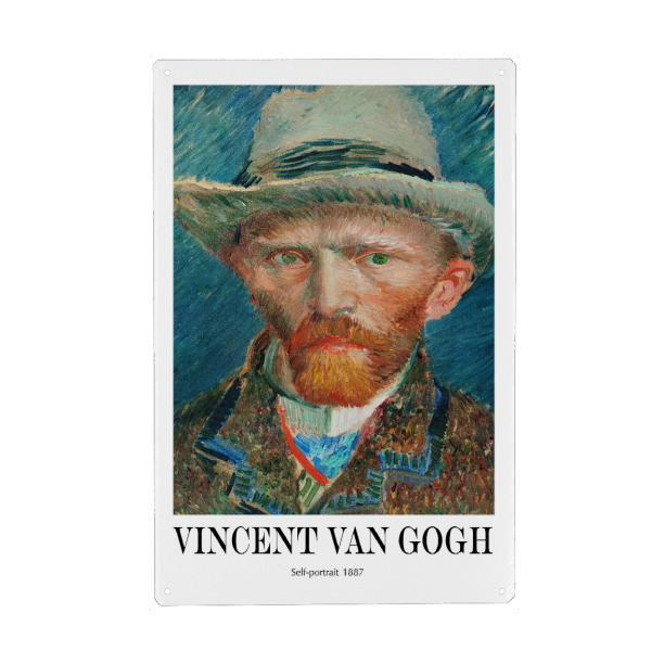 Holzbild "Vincent van Gogh Porträt" artboxONE - Abstrakt