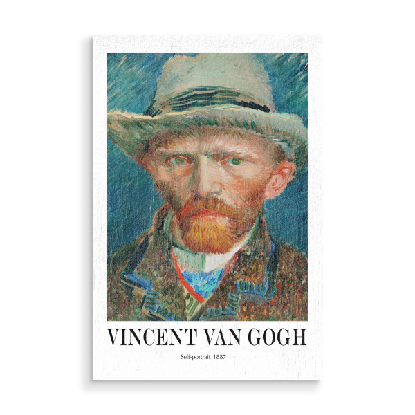 Holzbild "Vincent van Gogh Porträt" artboxONE - Abstrakt