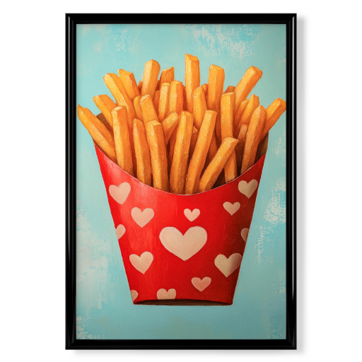 Pommes Liebe mit Herz