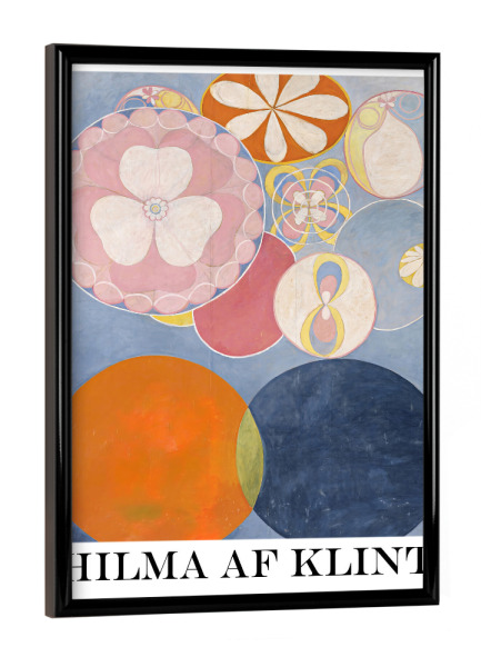 Poster mit schwarzem Rahmen "Hilma af klint n" artboxONE - Abstrakt