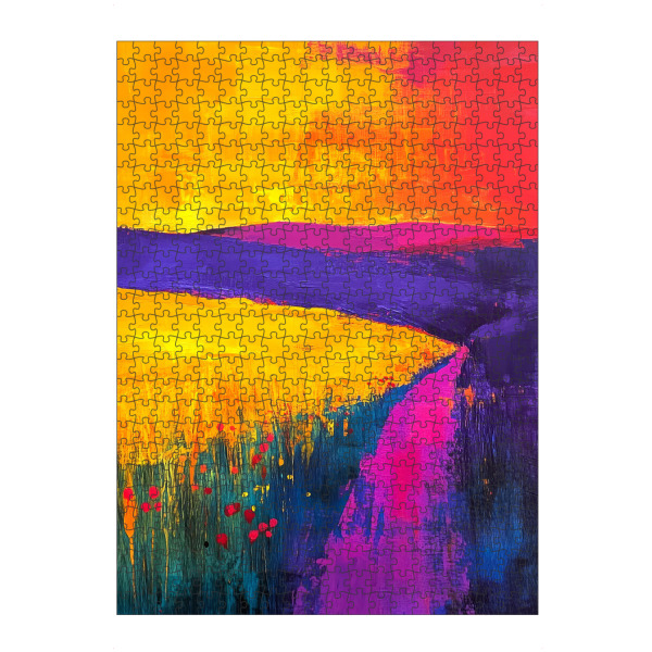 Puzzle Ravensburger "Zauberlandschaft a" artboxONE - Natur - Landschaft,Natur,Farben,Magie,Wiese,Felder - Bild landschaft