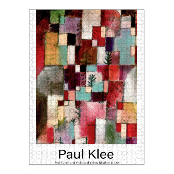 Puzzle Ravensburger "Paul Klee J" artboxONE - Abstrakt - Kunst,Maler,Maler,Berühmtheit,Illustration,Dekorative,Wohnkultur,Maler,20. jahrhundert