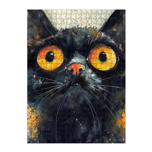 Puzzle Ravensburger "Katze Leben r" artboxONE - Tiere - Katze,Katzen,Kitty,Tiere,Haustier,Illustration,Grafik,Kunst - Bild katze