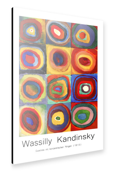 Alu-Dibond "Wassily Kandinsky J" 30x20 cm artboxONE