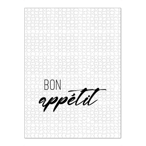 Puzzle Ravensburger "Bon appétite elegant" artboxONE - Typografie,Essen & Trinken