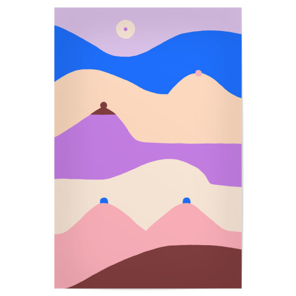 Poster "Boobscape" artboxONE - Abstrakt,Menschen