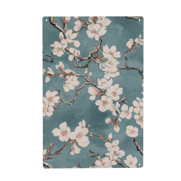 Holzbild "Van Gogh, Zarte Mandelblüten" artboxONE - Natur,Floral,Abstrakt