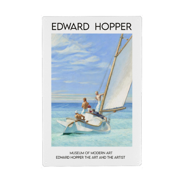 Metall Poster "Edward Hopper b" artboxONE - Abstrakt