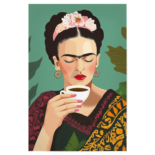 Coffee enjoyment with Frida Coffee enjoyment with Frida