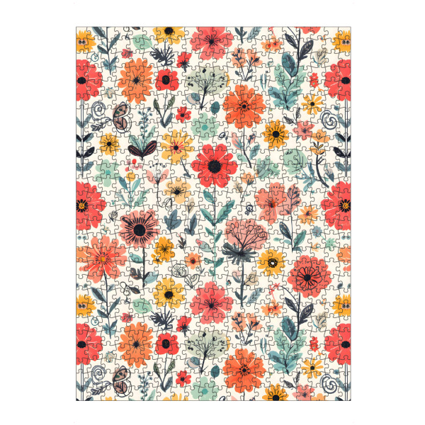 Puzzle Ravensburger "Retro trifft modern" artboxONE - Floral