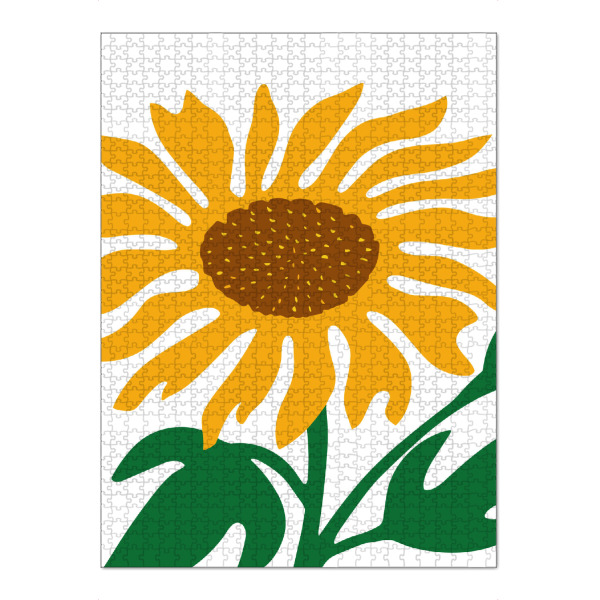 Puzzle Ravensburger "Sunflower with bold yellow" artboxONE - Floral