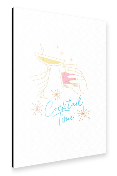 Alu-Dibond "Anstoßende Gläser jubeln" 75x50 cm artboxONE