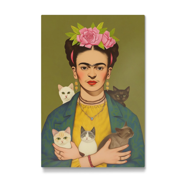 Galerie-Print "Schmuse-Katzen mit Frida" 75x50 cm artboxONE