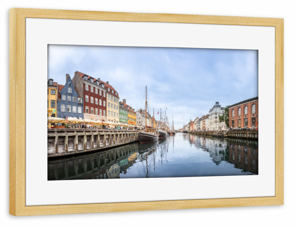 Poster mit Rahmen kiefer "Copenhagen Travel Photo" artboxONE - Städte,Reise,Architektur,Städte / København