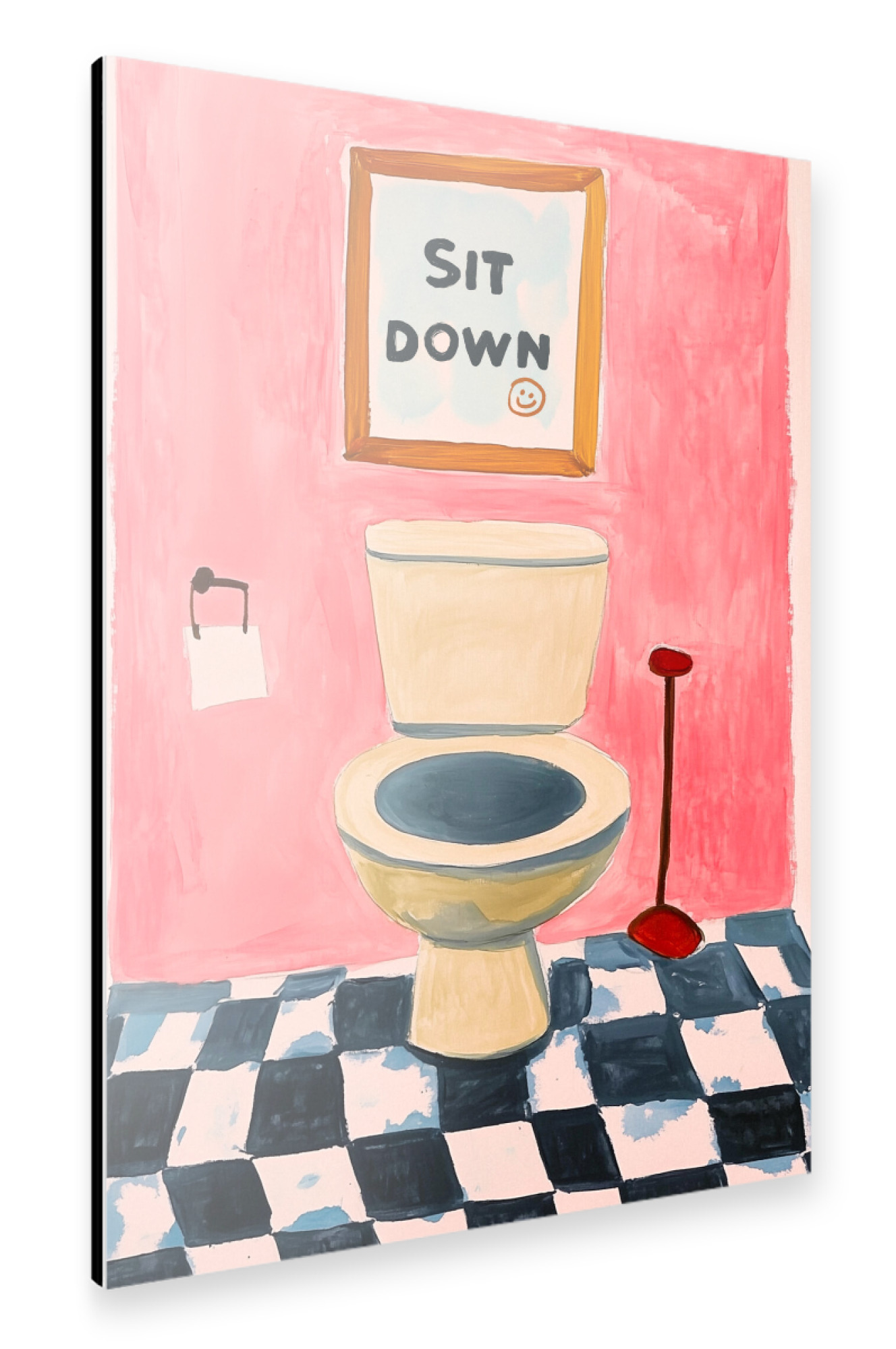 Alu-Dibond "Bitte hin Setzen" 30x20 cm artboxONE
