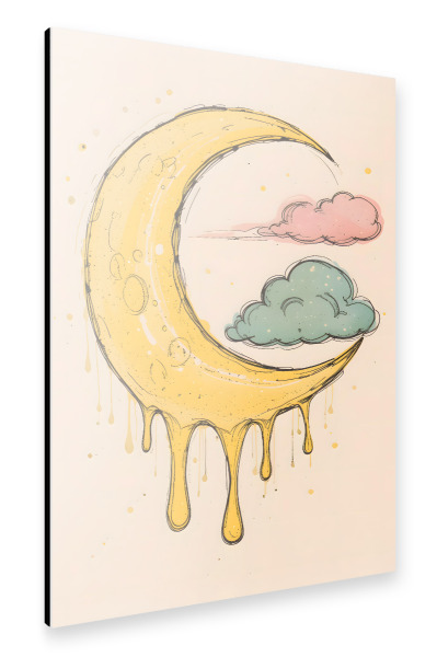 Alu-Dibond "Tropfmond" 30x20 cm artboxONE