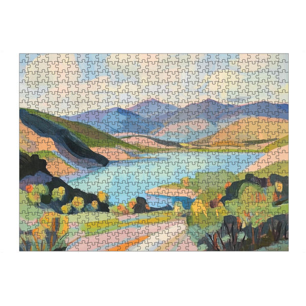 Puzzle Ravensburger "Bergsee mit lebendigem Laub" artboxONE - Natur