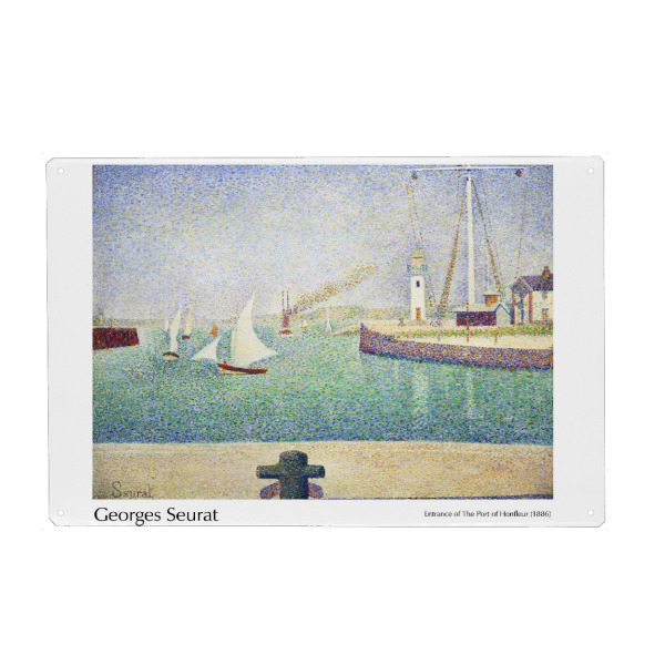 Metall Poster "Georges Seurat DF" artboxONE - Abstrakt - Kunst,Maler,Berühmtheit,Illustration,Dekorative,Wohnkultur,Maler,20. jahrhundert,Gemälde