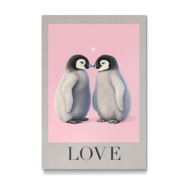 Galerie-Print "Verliebte Pinguine mit Herz" 30x20 cm artboxONE