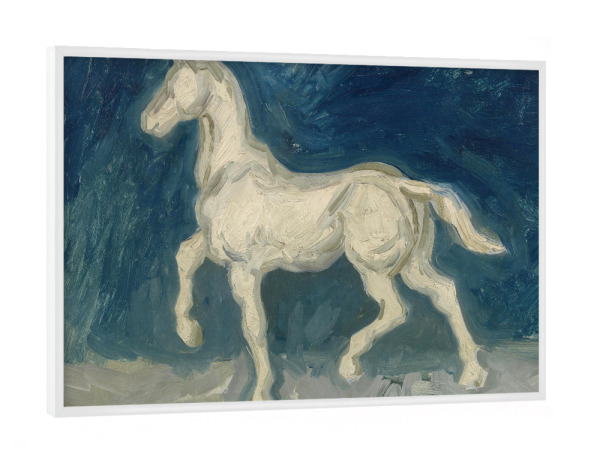 Poster mit weißem Rahmen "Pferd, Vincent van Gogh" artboxONE - Natur,Tiere,Abstrakt