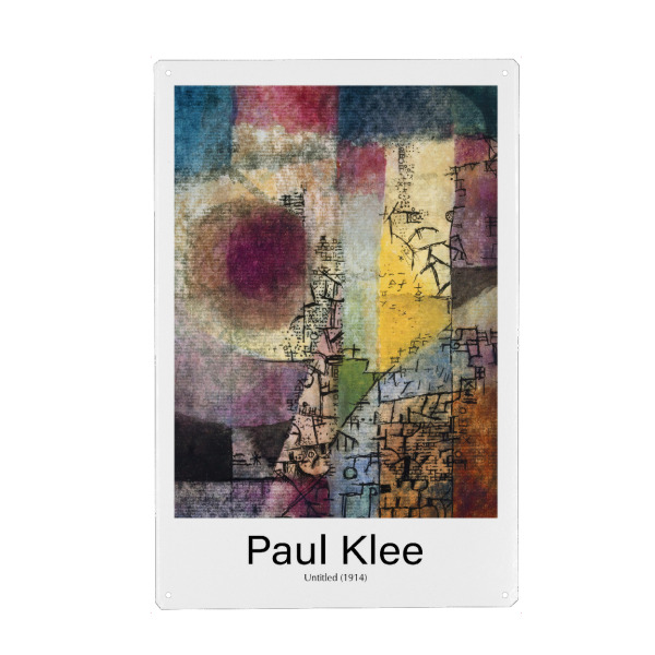 Holzbild "Paul Klee h" artboxONE - Abstrakt - Maler,Berühmtheit,Illustration,Dekorative,Wohnkultur,20. jahrhundert,Malerei,Gemälde,Kunst