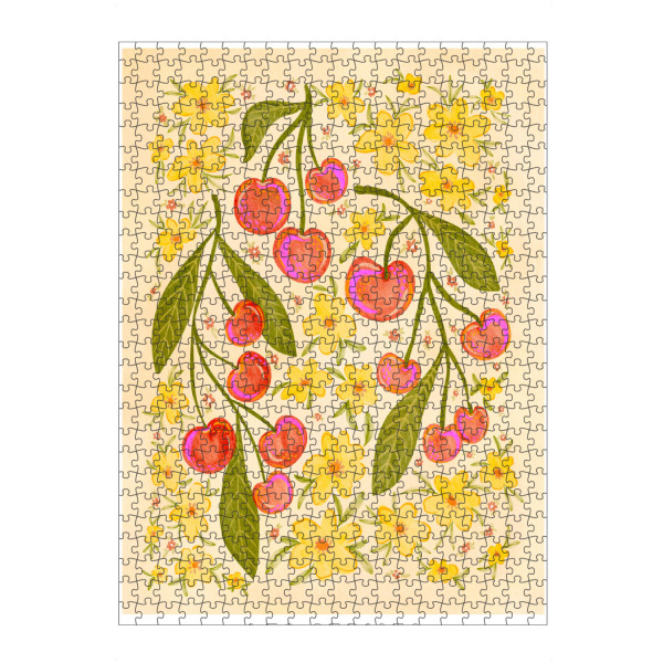 Puzzle Ravensburger "Cherry" artboxONE - Floral,Essen & Trinken,Essen & Trinken / Obst & Gemüse