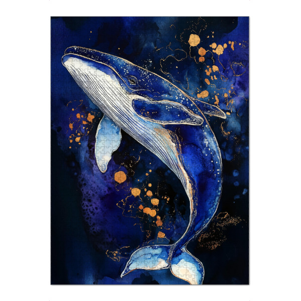 Puzzle Ravensburger "Walleben a" artboxONE - Tiere,Unterwasser - Wal,Tier,Meer,Ozean,Grafik - Bild wal